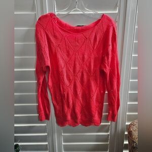 Alyssa Knit Women's Coral Sweater Size S